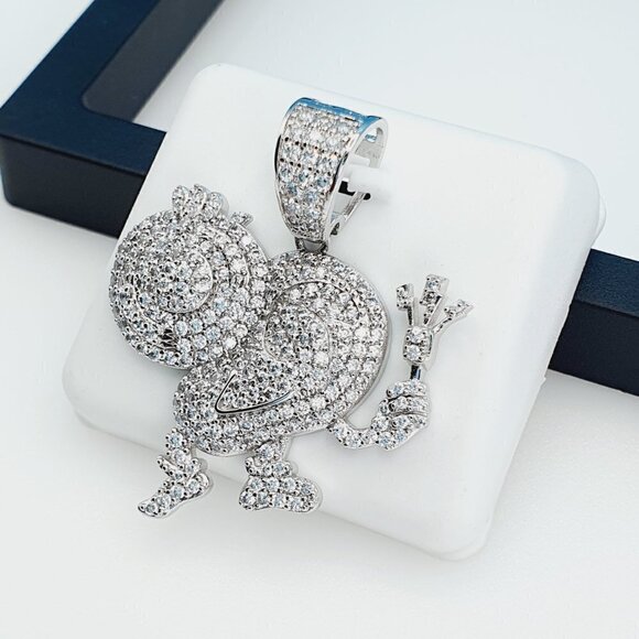 "925 Sterling Silver Cubic Zirconia Pendant, UU1P6A6037 - Picture 6 of 9